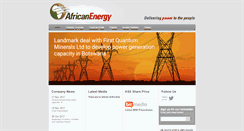 Desktop Screenshot of africanenergyresources.com