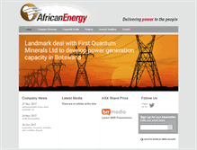 Tablet Screenshot of africanenergyresources.com